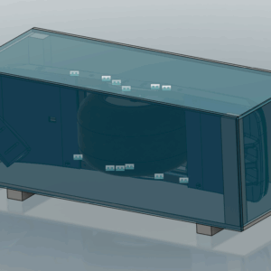 Wooden transport crate